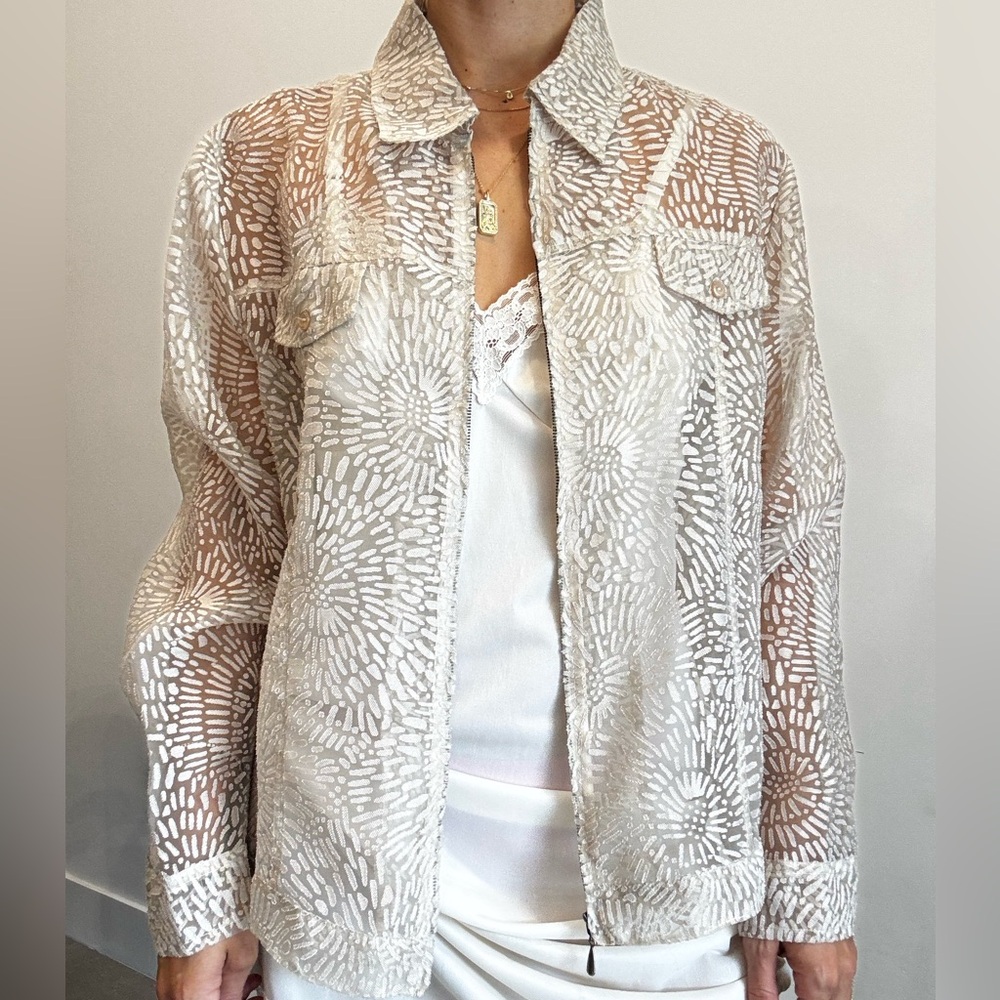 Notations Sheer jacket- preloved